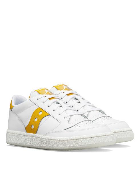 SAUCONY JAZZ COURT Leather sneakers white/orange - Women’s shoes