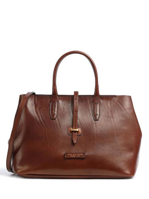 THE BRIDGE DALSTON Handbag, with shoulder strap, in leather BROWN - Women’s Bags