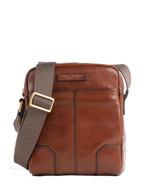 THE BRIDGE VESPUCCI  Leather bag BROWN - Over-the-shoulder Bags for Men