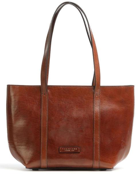 THE BRIDGE VITTORIA Leather shopper BROWN - Women’s Bags