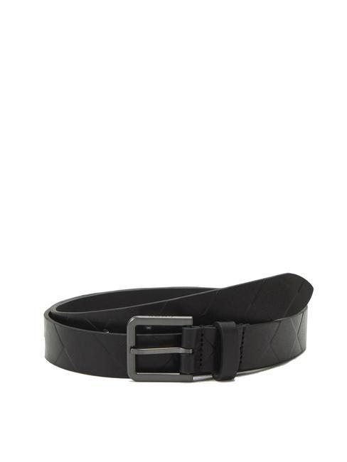 CALVIN KLEIN QUILT SQUARE Leather belt ckblack - Belts