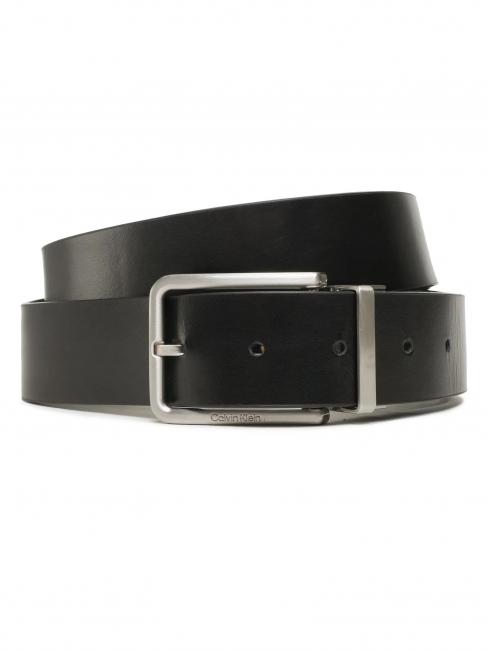 CALVIN KLEIN ADJ WARMTH IN MONO Double face belt, can be shortened black / tonal mono - Belts