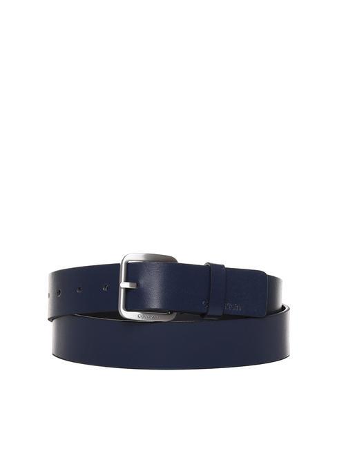 CALVIN KLEIN CK CONCISE Leather belt ck navyck - Belts