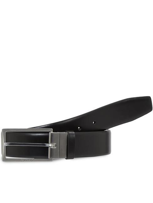 CALVIN KLEIN SLIM FRAME Double-sided leather belt, can be shortened black/brown - Belts