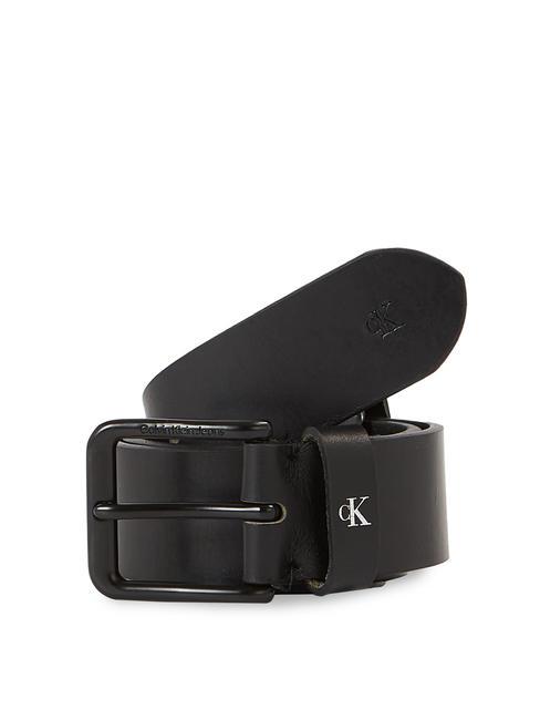 CALVIN KLEIN CK JEANS Leather belt black - Belts