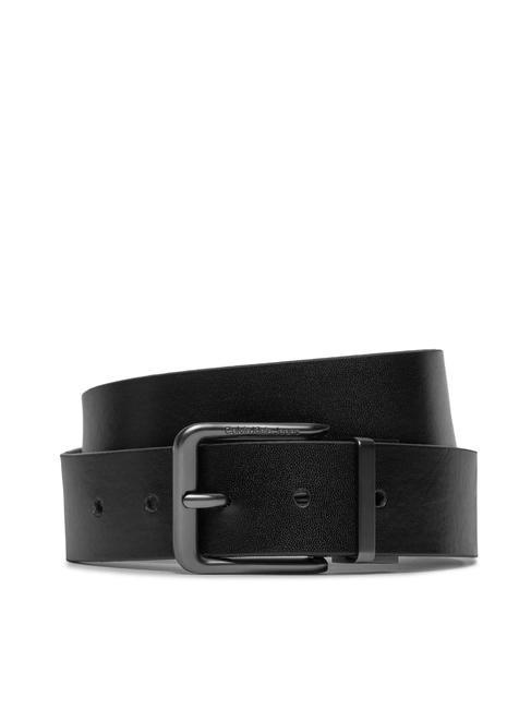 CALVIN KLEIN CK JEANS Classic Double-sided leather belt black / bitter brown - Belts