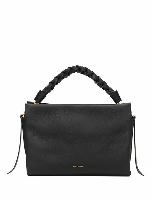 COCCINELLE BOHEME Handbag, with shoulder strap, in leather noir/cuir - Women’s Bags