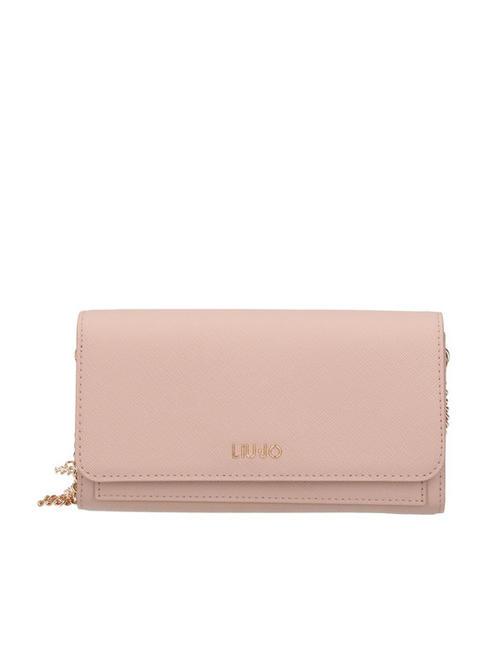 LIUJO SAFFIANO Chain shoulder wallet clutch bag meg rose - Women’s Bags
