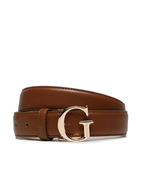 GUESS G LOGO Shortenable belt COGNAC - Belts