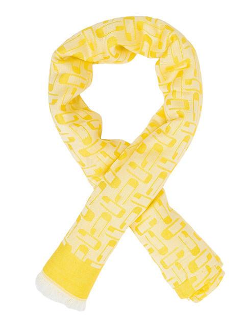 GUESS BELLE VINTAGE Jacquard scarf lemon logo - Scarves