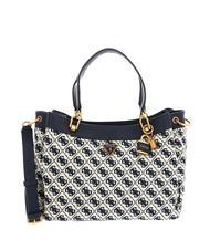 GUESS SHEMARA Jacquard bag with shoulder strap navy logo - Women&rsquo;s Bags - 1