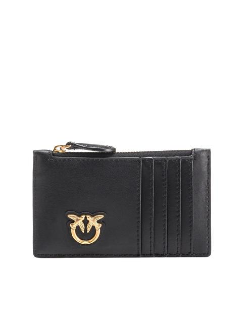 PINKO AIRONE Card holder / Coin purse black-antique gold - Women’s Wallets