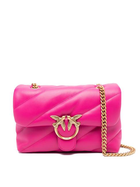 PINKO CLASSIC LOVE PUFF Nappa leather bag pink pinko-antique gold - Women’s Bags