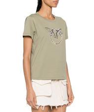 PINKO QUENTIN T-shirt with jewel application - T-shirt