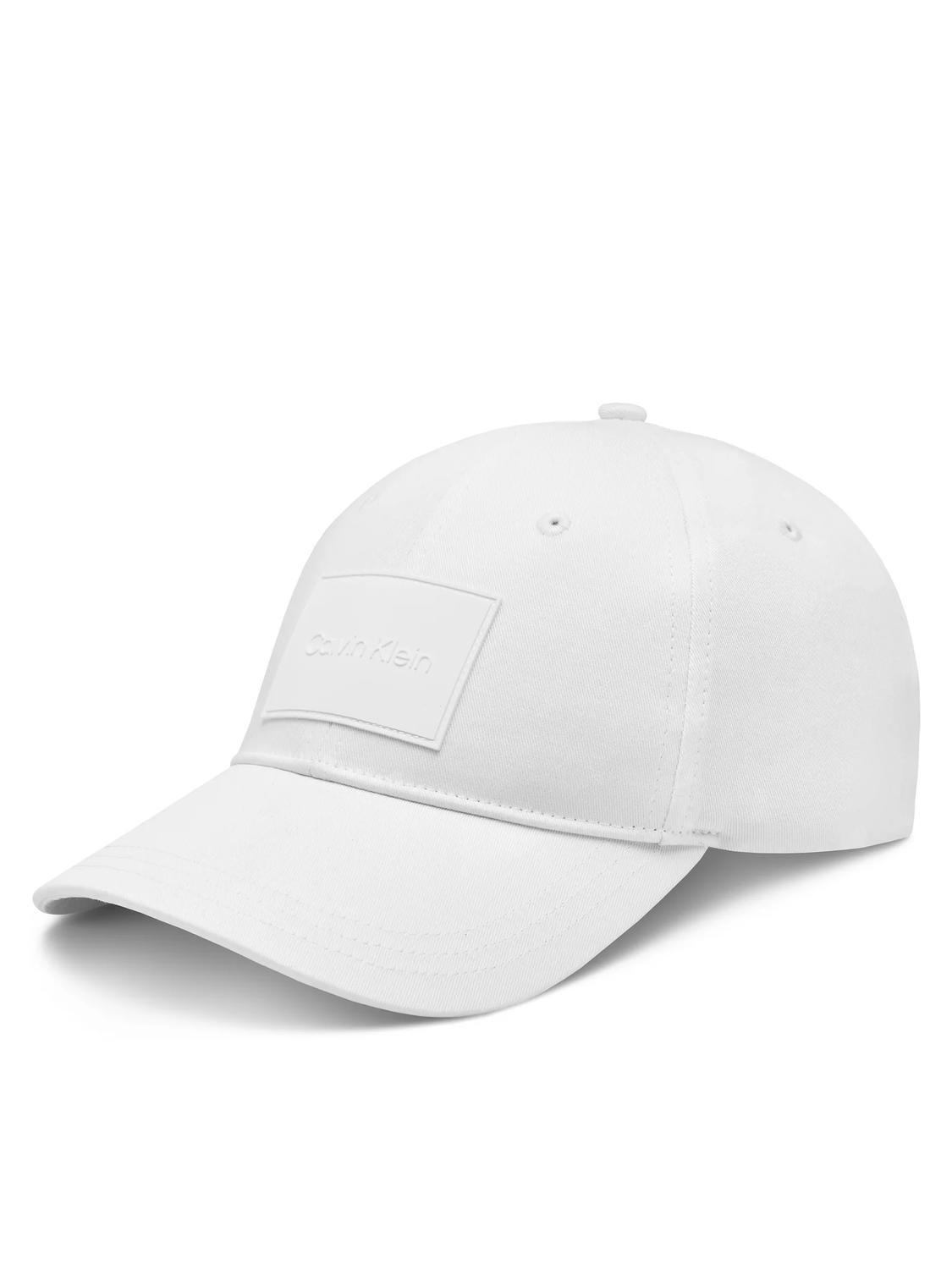 Calvin Klein Tonal Rubber Patch Baseball Hat Ck White - Buy At Outlet  Prices!