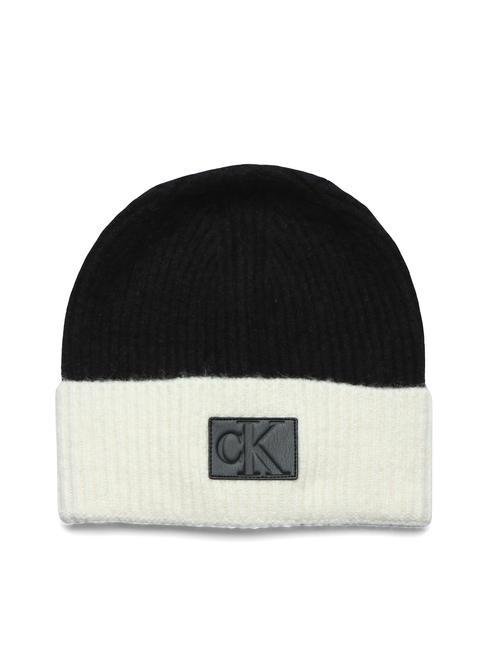 CALVIN KLEIN CK JEANS COLORBLOCK Hat with cuff black - Hats