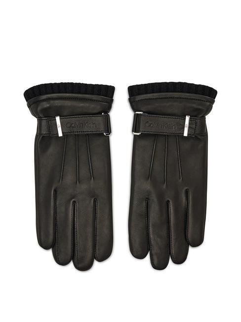 CALVIN KLEIN LEATHER RIVET Leather gloves ckblack - Gloves
