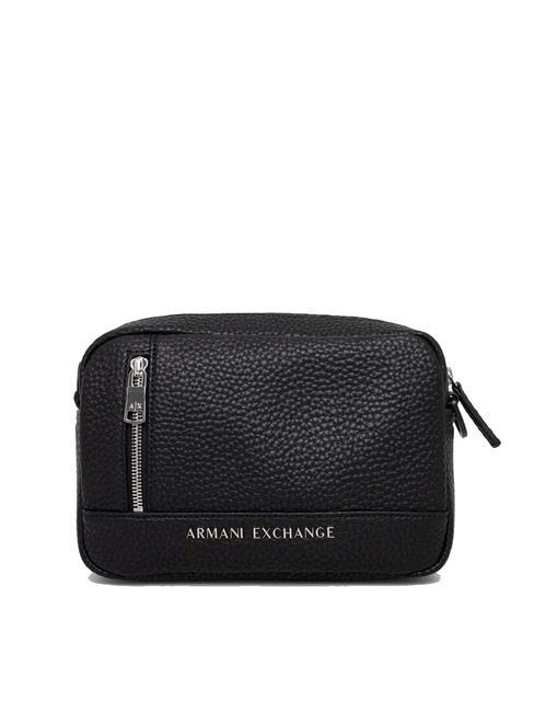 ARMANI EXCHANGE LETTERING LOGO Purse Black - Over-the-shoulder Bags for Men