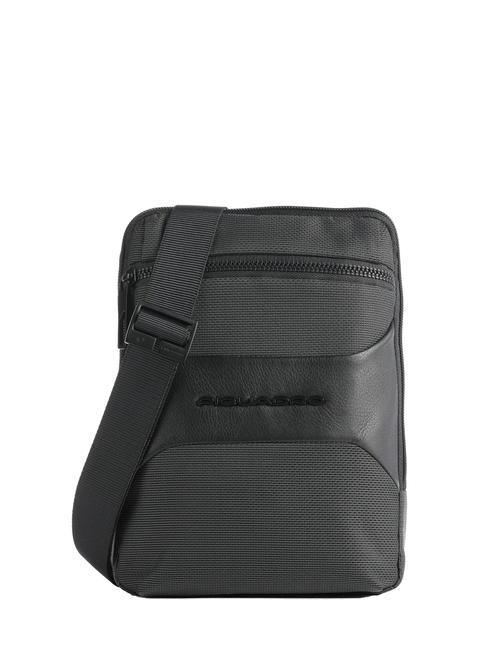 PIQUADRO GIO iPad carrying bag Black - Over-the-shoulder Bags for Men