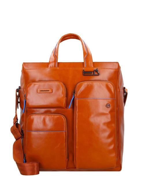 PIQUADRO B2 REVAMP 15.6" PC briefcase, in leather LEATHER - Work Briefcases