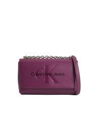 Calvin Klein Sculpted Mono Convertible Bag With Flap Sherbert  