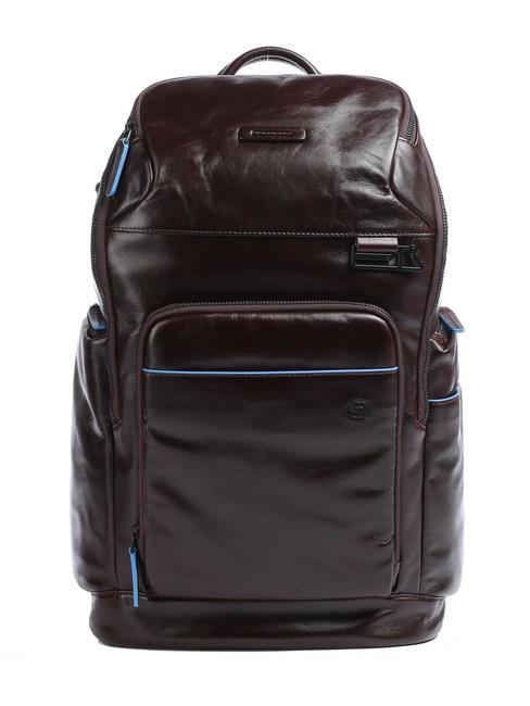 PIQUADRO B2 REVAMP  14" PC backpack, in leather MAHOGANY - Laptop backpacks