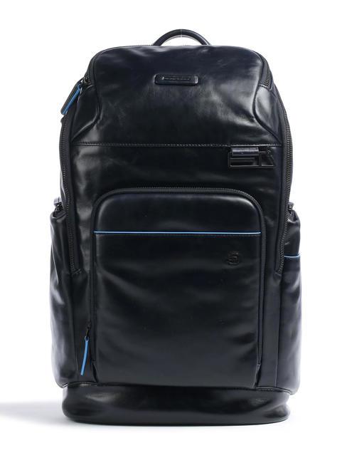 PIQUADRO B2 REVAMP  14" PC backpack, in leather blue - Laptop backpacks