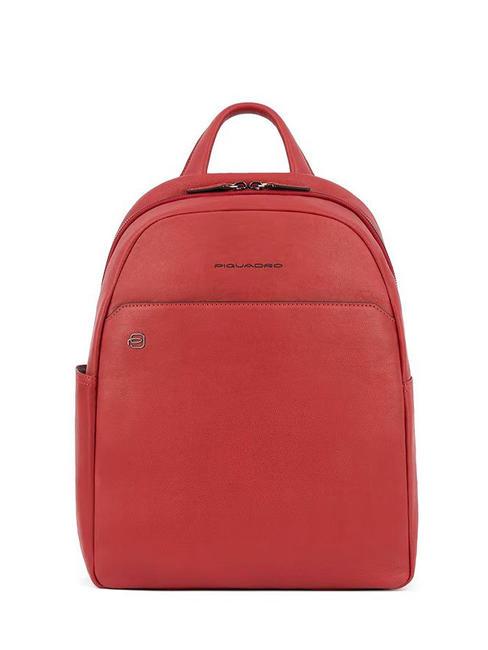 PIQUADRO BLACK SQUARE  13.3" laptop backpack, in leather Red2 - Laptop backpacks