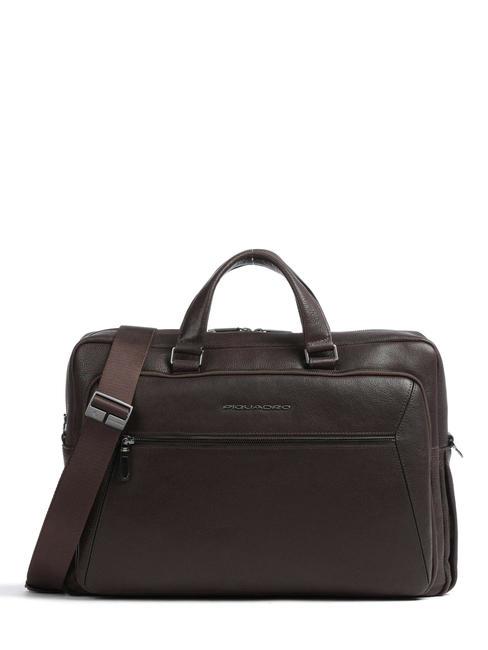 PIQUADRO RHINO Leather briefcase, 15.6" PC holder MORO - Work Briefcases
