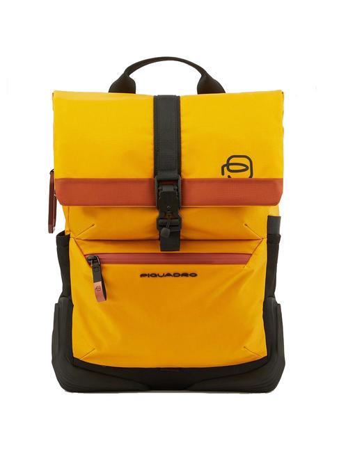 PIQUADRO CORNER 2.0 15.6" PC bike backpack Yellow - Laptop backpacks