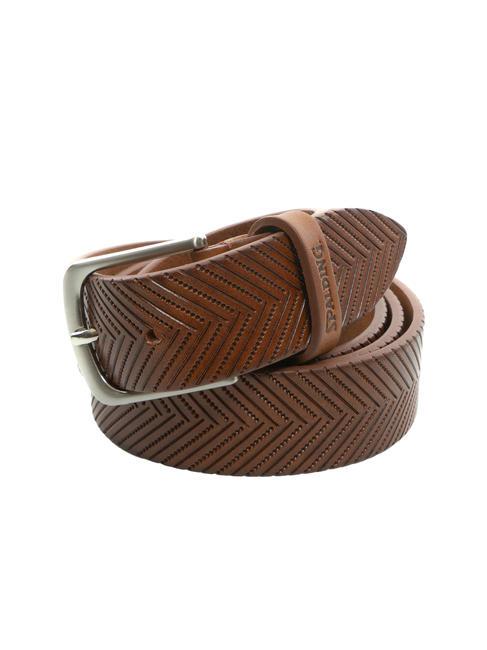 SPALDING NEW YORK BELT Arrow print leather belt leather - Belts