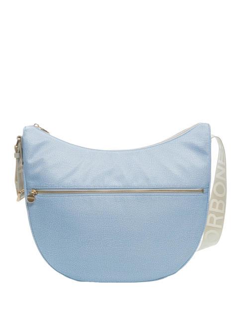 BORBONESE LUNA M LUNA Hobo bag, Medium topaz/light grey - Women’s Bags