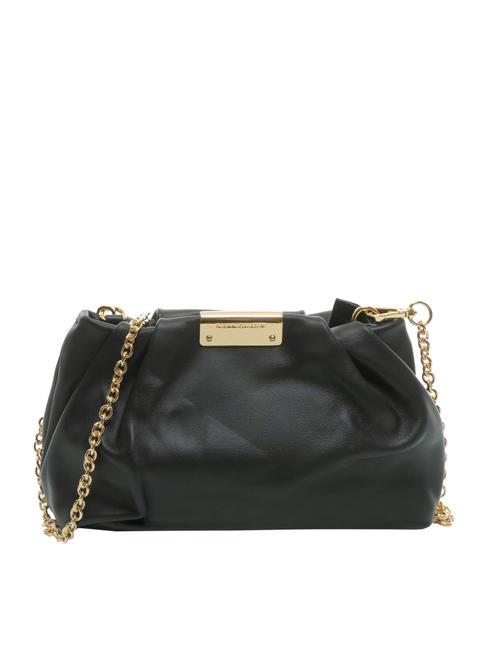 GIANNI CHIARINI PERLA Chain leather clutch bag Black - Women’s Bags