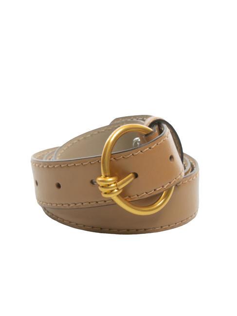 GIANNI CHIARINI ROUND BUCKLE Leather belt leather - Belts