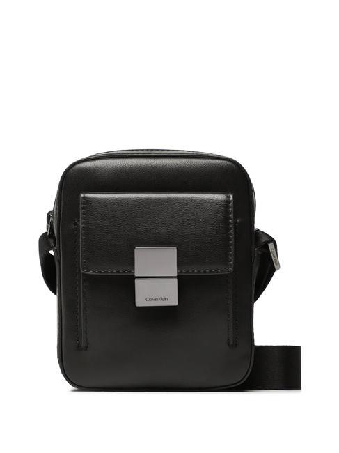 CALVIN KLEIN ICONIC PLAQUE CUBE Mini bag ckblack - Over-the-shoulder Bags for Men