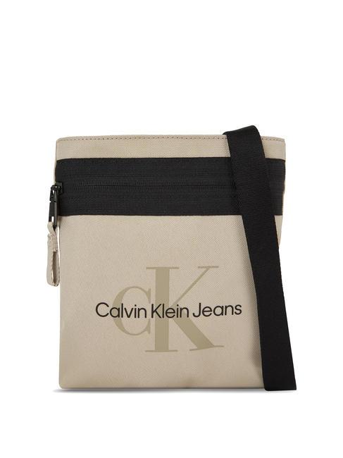 CALVIN KLEIN CK JEANS SPORT ESSENTIALS Flat bag plaza taupe - Over-the-shoulder Bags for Men