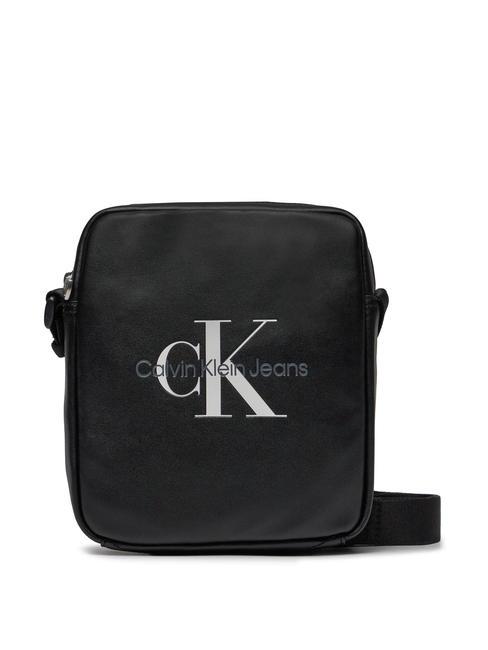 CALVIN KLEIN CK JEANS MONOGRAM SOFT Purse pvh black - Over-the-shoulder Bags for Men