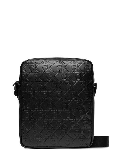 CALVIN KLEIN CK JEANS MONOGRAM SOFT Embossed logo bag allover print - Over-the-shoulder Bags for Men
