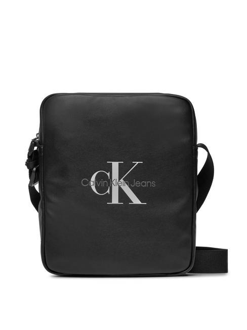 CALVIN KLEIN CK JEANS MONOGRAM SOFT Logo bag pvh black - Over-the-shoulder Bags for Men