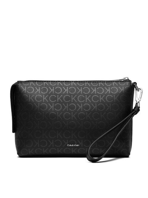 CALVIN KLEIN CK MUST BEAUTY EPI Beauty clutch bag with cuffs blackmono - Beauty Case