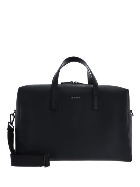 CALVIN KLEIN CK MUST WEEKENDER Duffle bag with shoulder strap ck black pique - Duffle bags