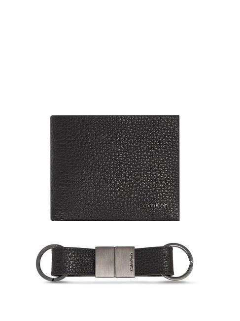 CALVIN KLEIN GIFTBOX Leather wallet and key ring ckblack - Men’s Wallets