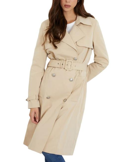 GUESS ASIA Classic trench coat foamy taupe - Women's Jackets