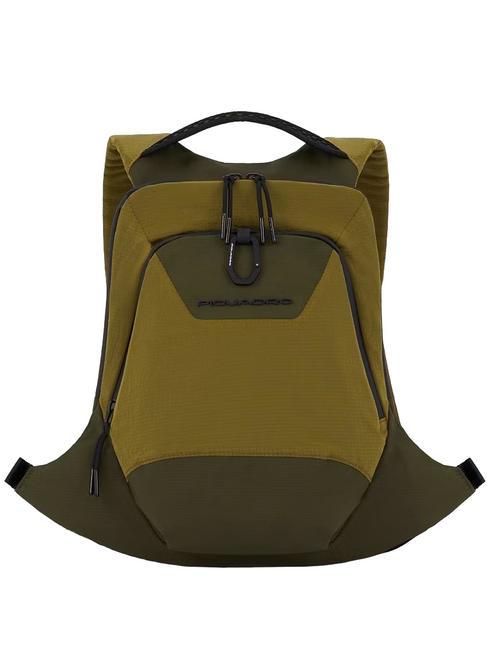 PIQUADRO TITI  Tablet holder backpack yellow green - Backpacks