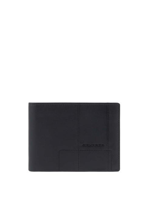 PIQUADRO FINN Medium leather wallet Black - Men’s Wallets
