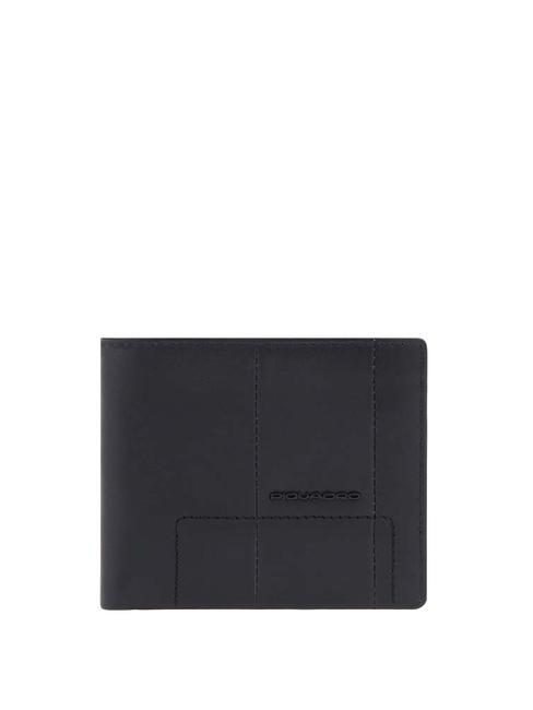 PIQUADRO FINN  Compact leather wallet Black - Men’s Wallets