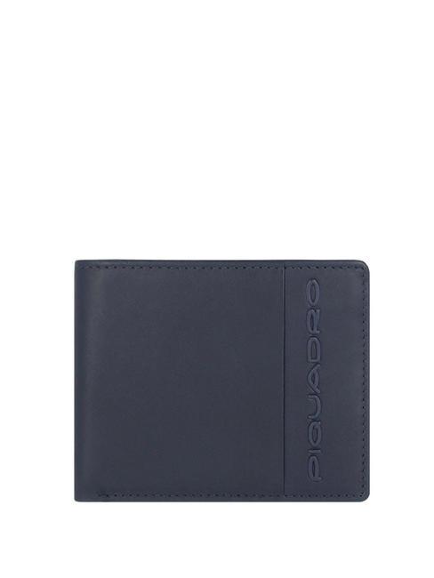 PIQUADRO STEVEN  Leather wallet blue - Men’s Wallets