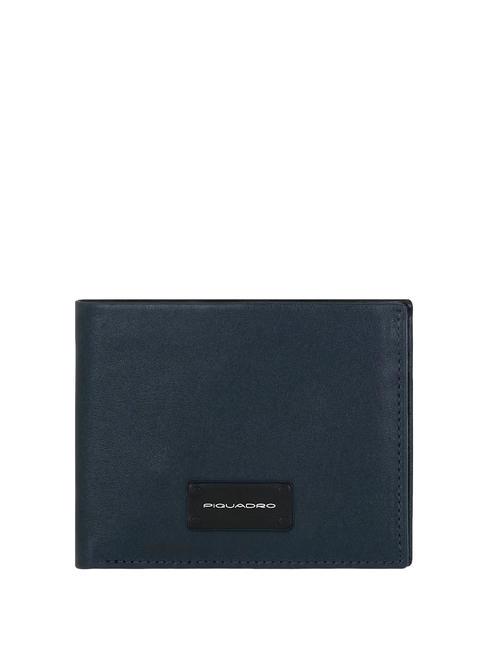 PIQUADRO HARPER Leather wallet cc blue - Men’s Wallets