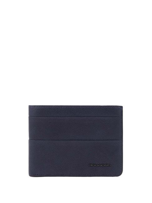 PIQUADRO PAAVO Leather wallet, with coin purse blue - Men’s Wallets