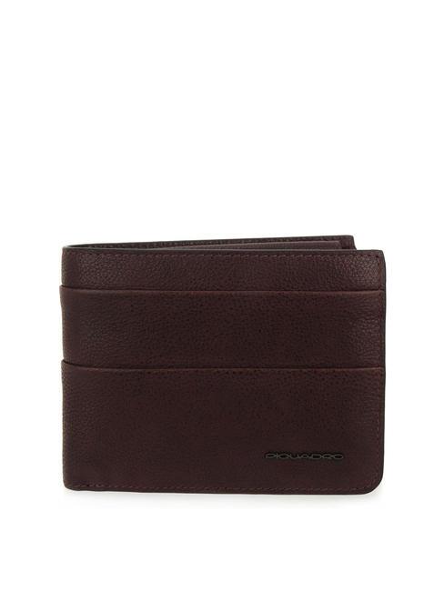 PIQUADRO PAAVO Leather wallet, with coin purse MORO - Men’s Wallets